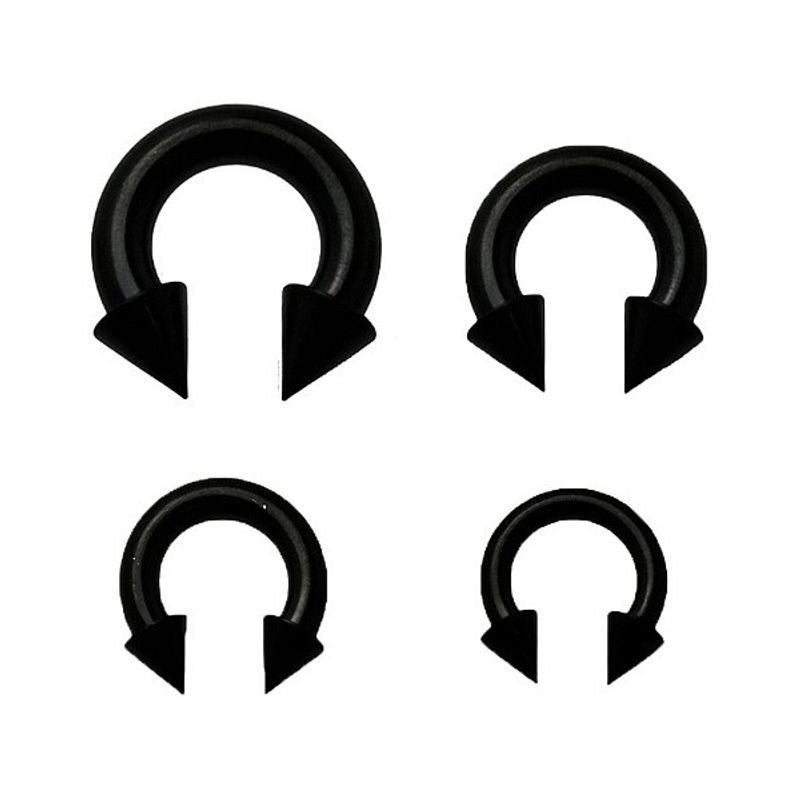 Titanium Horseshoe Spikes Black (fra 2mm)