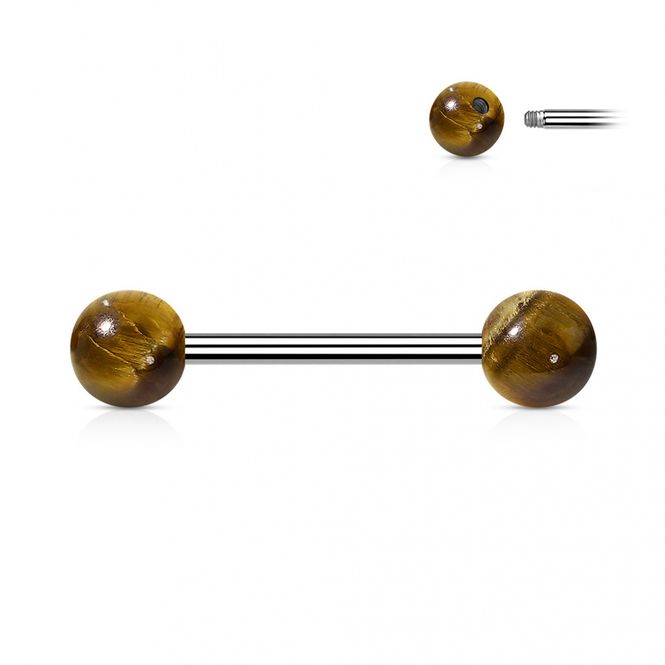Main Image Stone Nipple Barbell Tiger ...