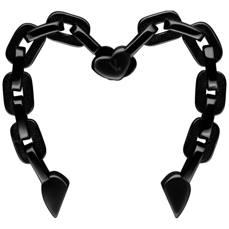 Verena Venus Hearts Earweights Black