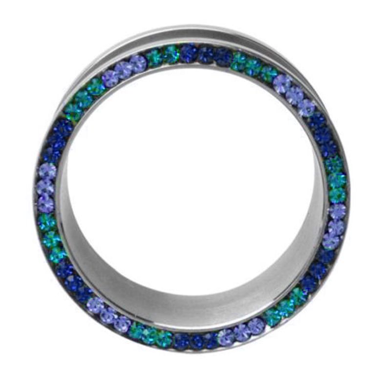 Gem Screw-fit Tunnel Blue 25mm