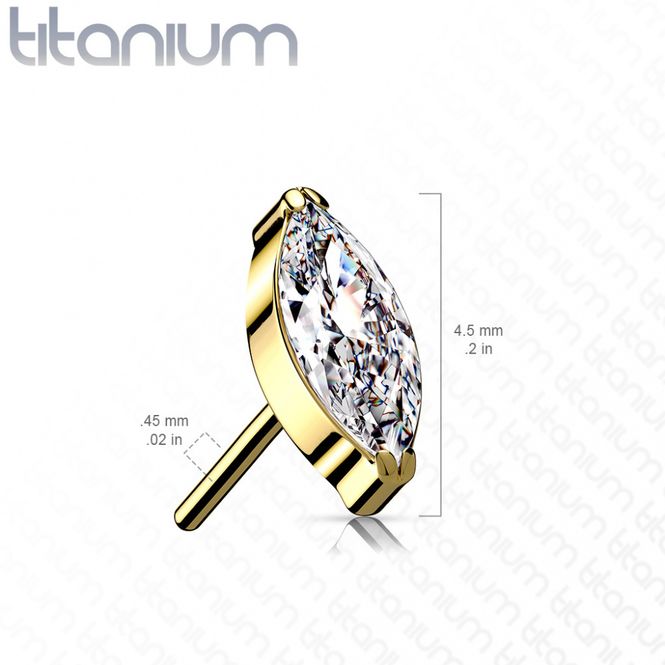 Main Image Danielle Push-fit Gold Clear