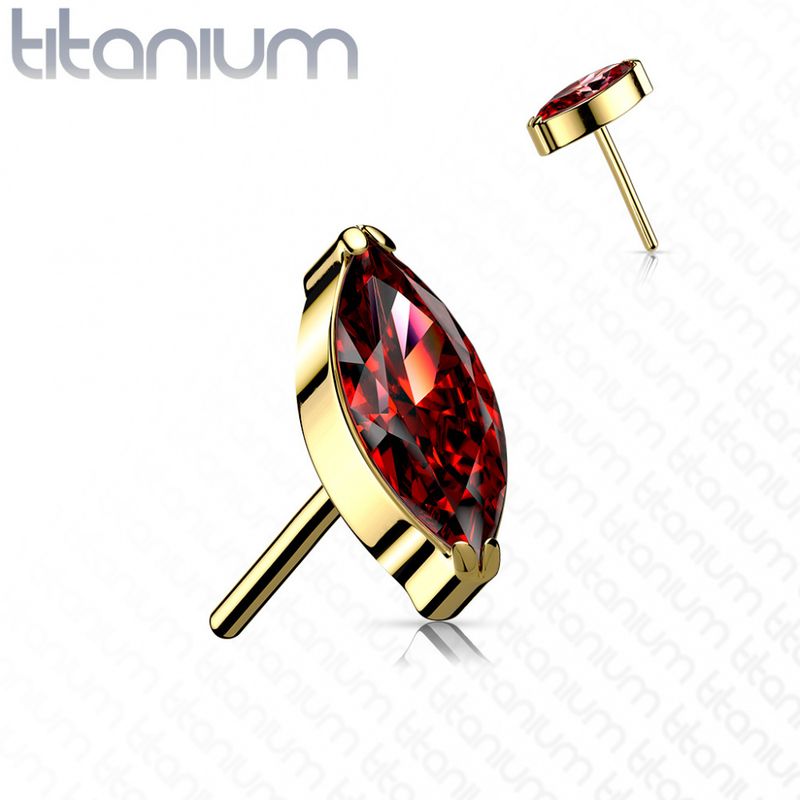 Danielle Push-fit Gold Red