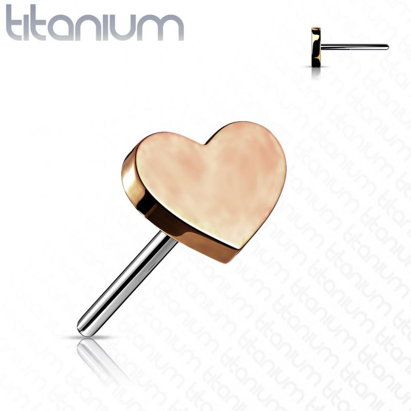 Small Heart Push-fit Rose Gold