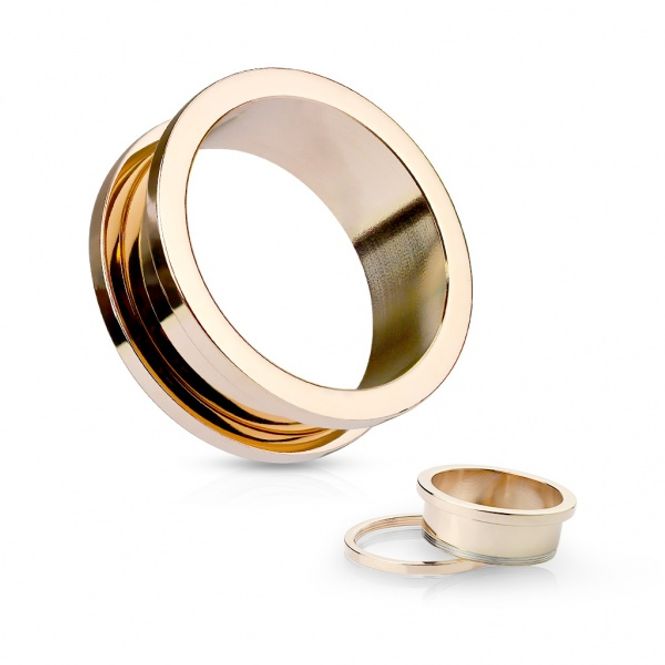 Hovedbilde Screw-fit Rose Gold Tunnels