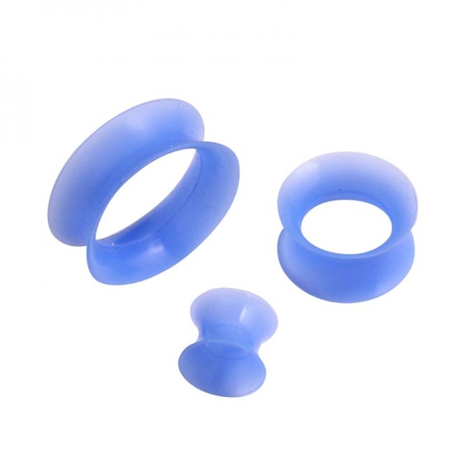 Hovedbillede Thin Silicone Tunnels Blue 