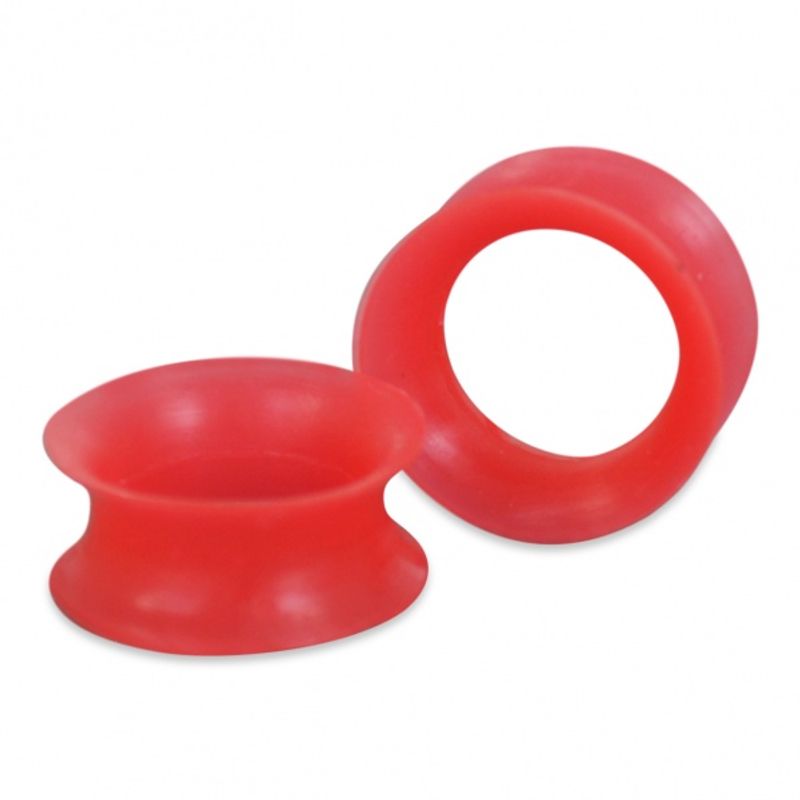 Thin Silicone Tunnels Red 