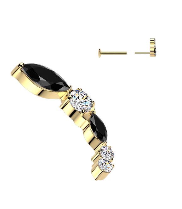 Main Image Foxbell Arc Push-fit Gold and ...