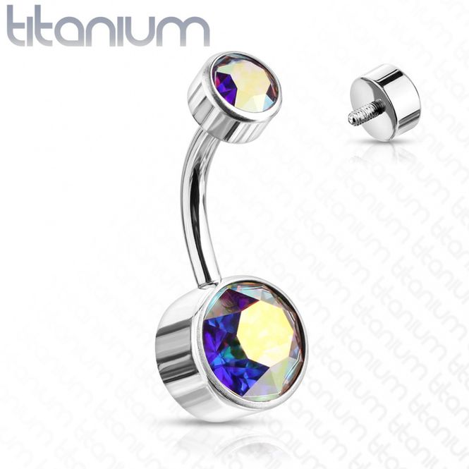 Hovedbillede Titanium Round Swarovski ...