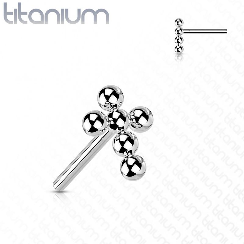 Small Cross Ball Push-fit Silver