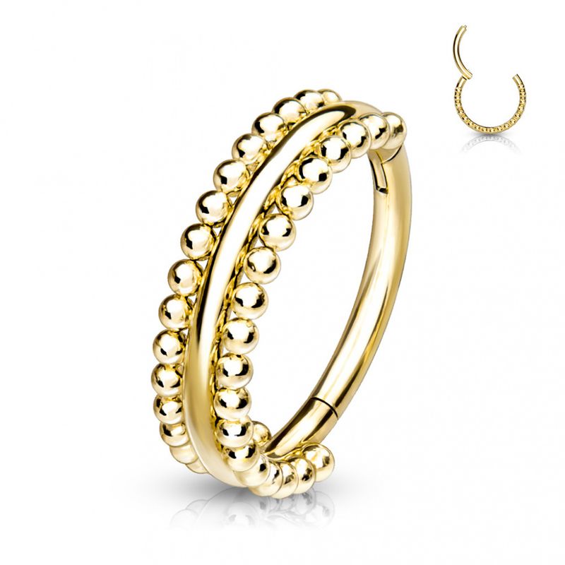 Leona Hinged Ring Gold