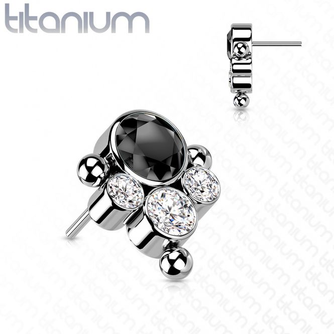Main Image Paw Bead Push-fit Black