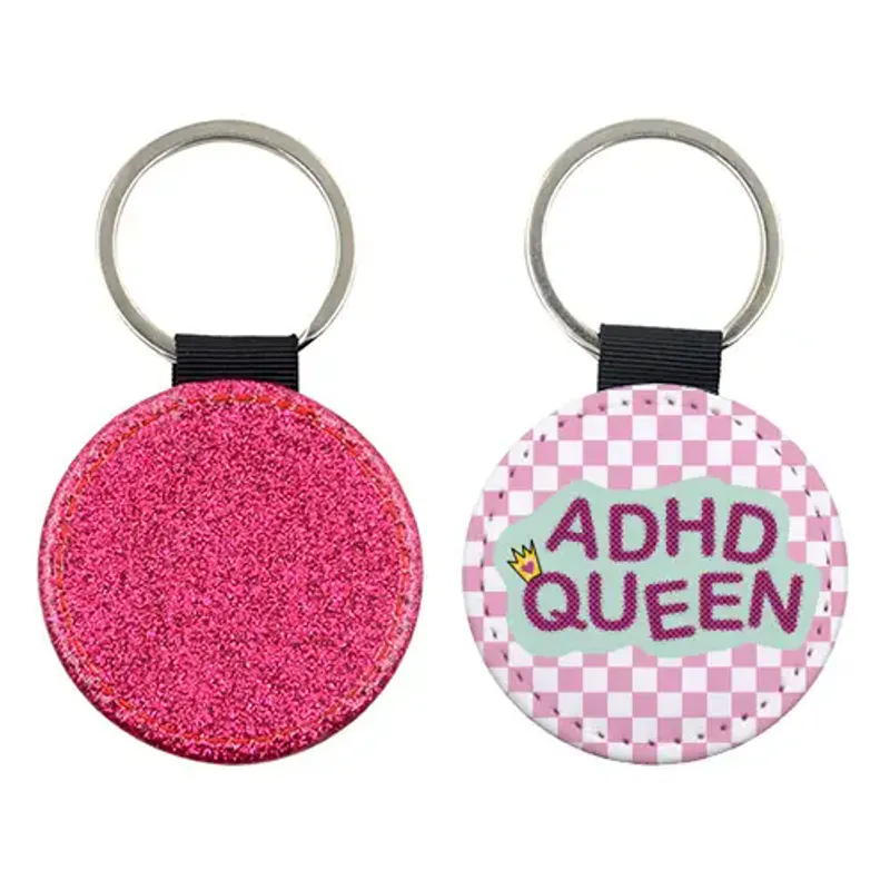 ADHD Queen Keyring