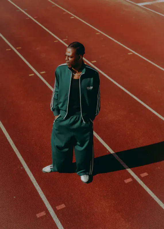 Chet Rock Bronx Wide Track Pant Green