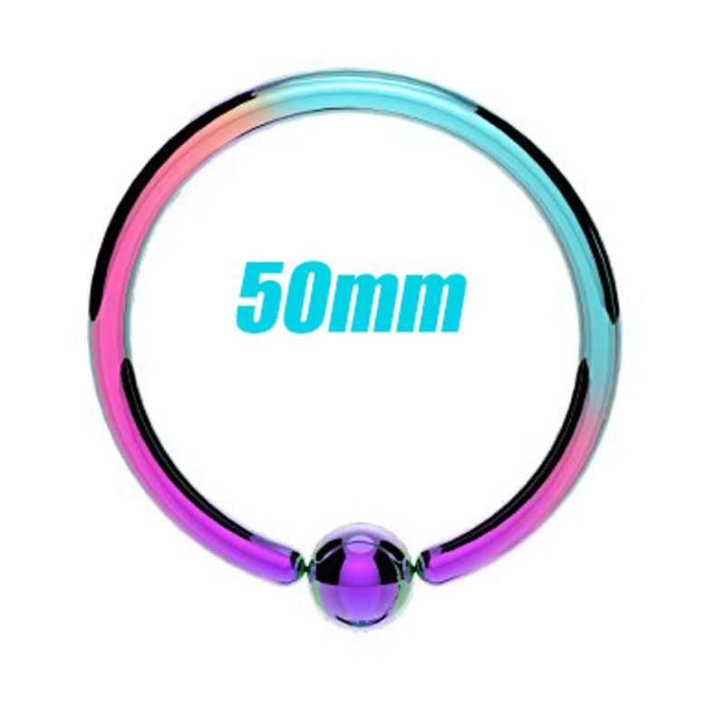 3mm x 50mm Rainbow BCR Ring