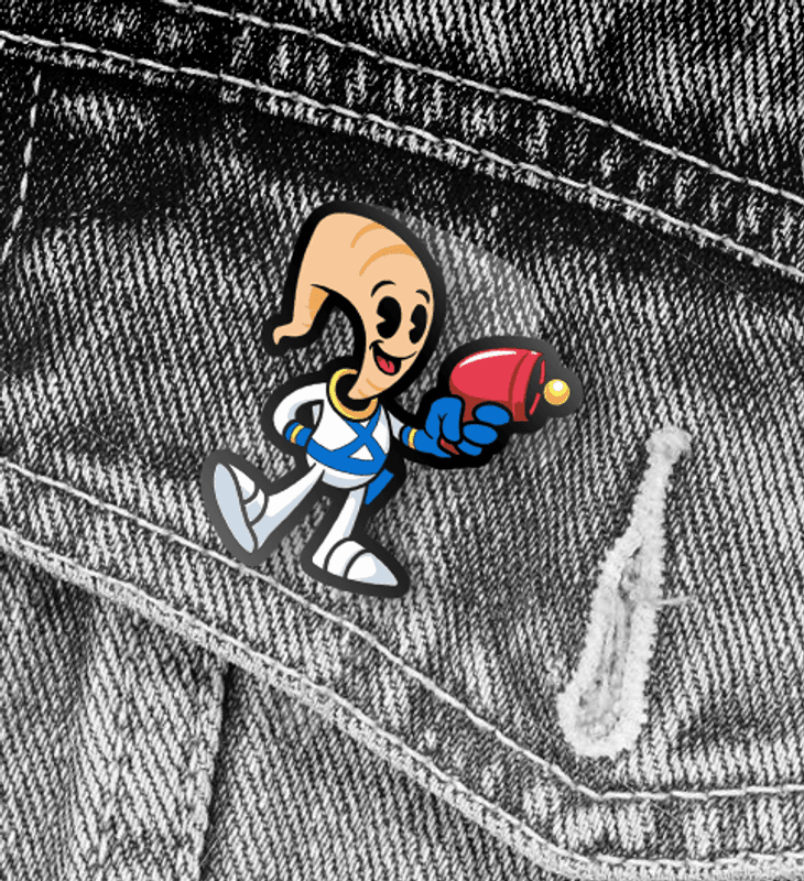 Pin Vintage Earthworm
