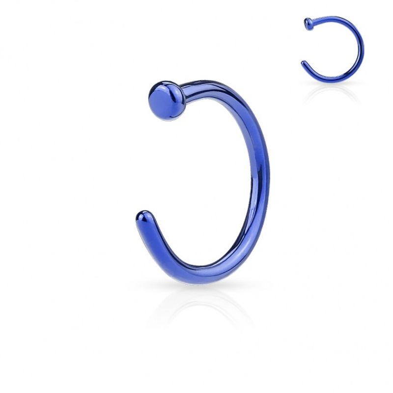 Nose Ring Titan Blue