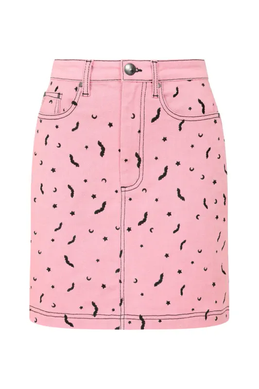 Bat Skirt Pink