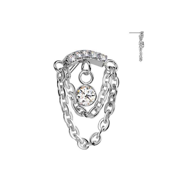 Hovedbilde Dianna Lynx Chain Big Gem ...