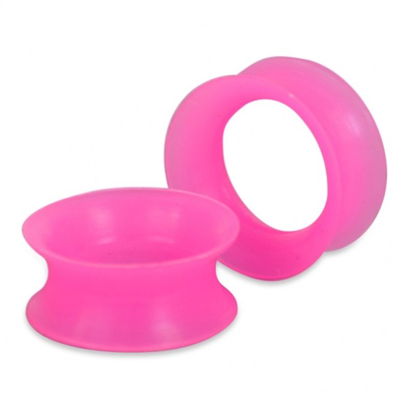 Thin Silicone Tunnels Pink