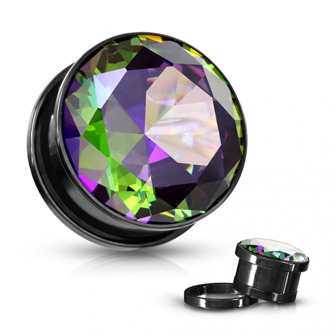 Main Image Vitrail Ab CZ Set Black PVD ...