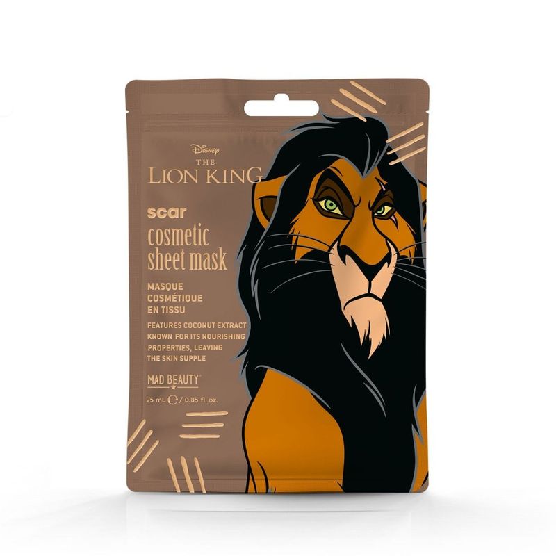 Disney Lion King Reborn Cosmetic Sheet Mask - Scar coconut