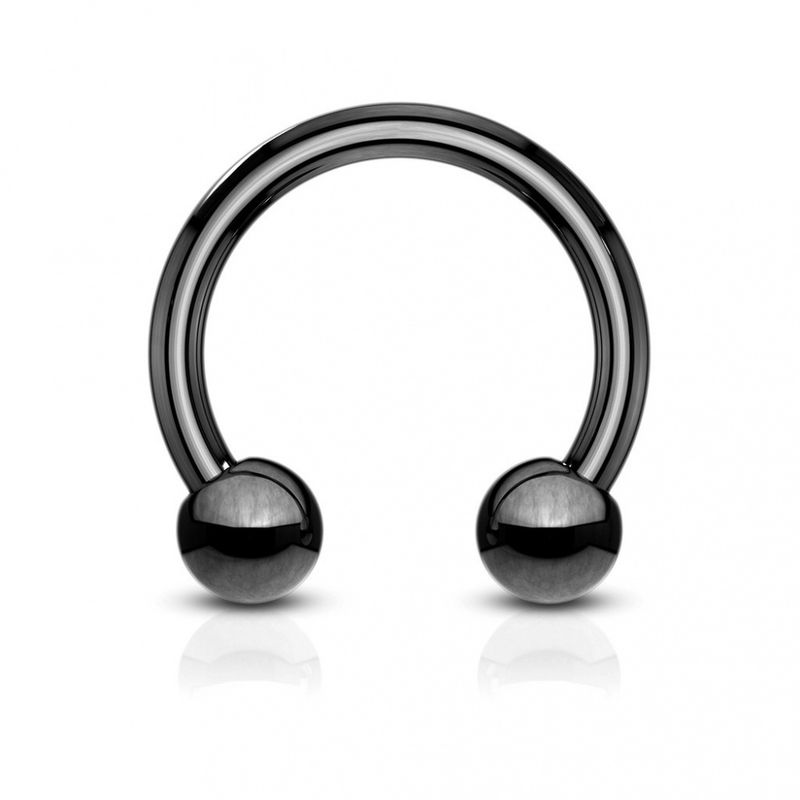 Circular Barbell Black 1,2mm / 1,6mm