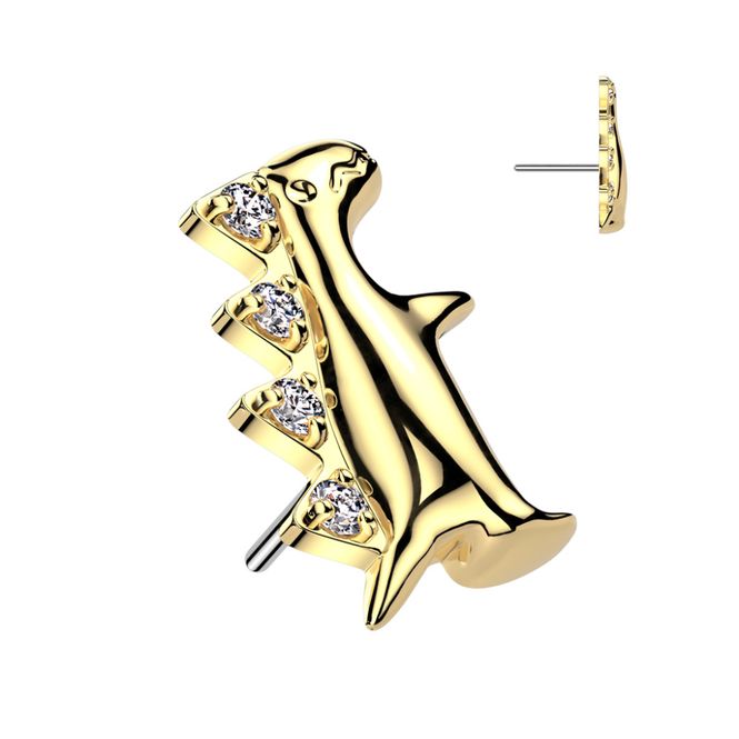 Hovedbilde Dinosaur Push-fit Gold Clear