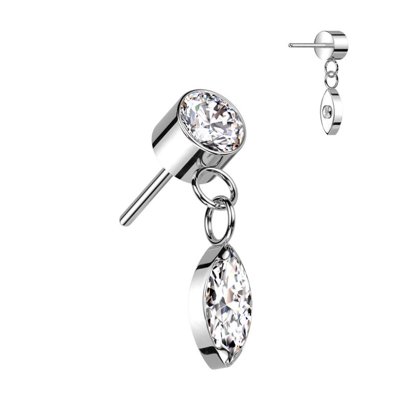 Danielle Dangle Push-fit Clear