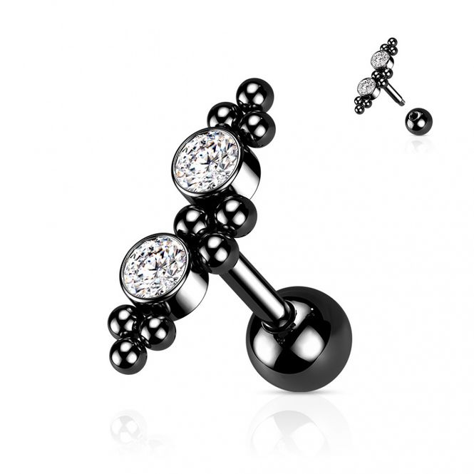 Hovedbillede Eden Ear Barbell Black