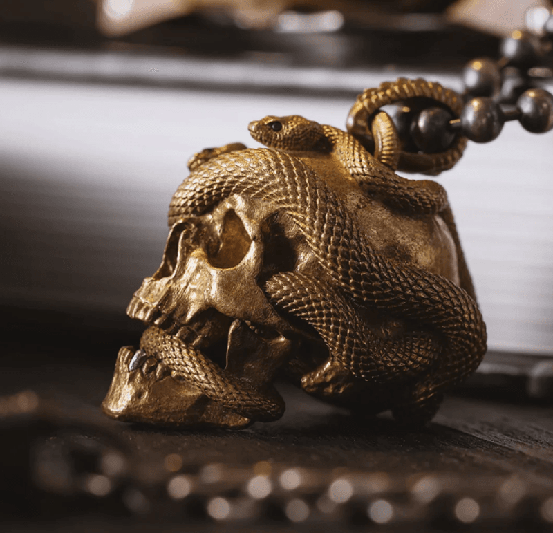 Skull & Snake Pendant
