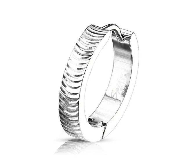 Hovedbilde Big Grooved Arcs Hoop Earring