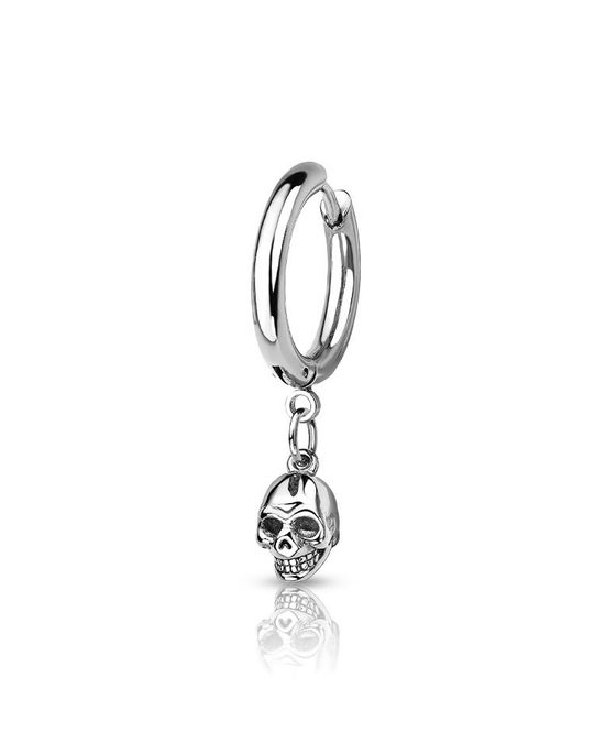 Main Image Hoop Earring Skull