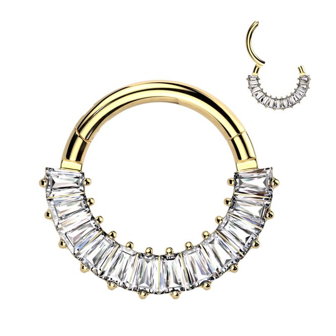 Hovedbillede Ravens Hinged Ring Gold Clear