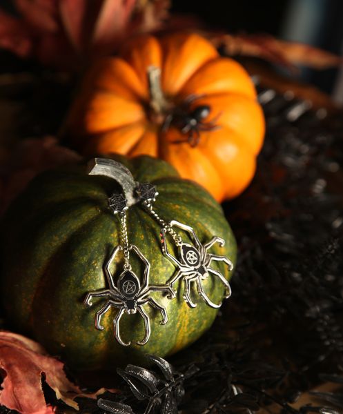 Hovedbilde Spider Pentagram Earrings