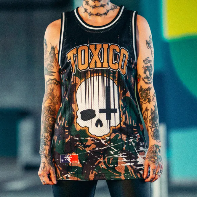 Hovedbilde Camo Skull Cross Mesh Tank