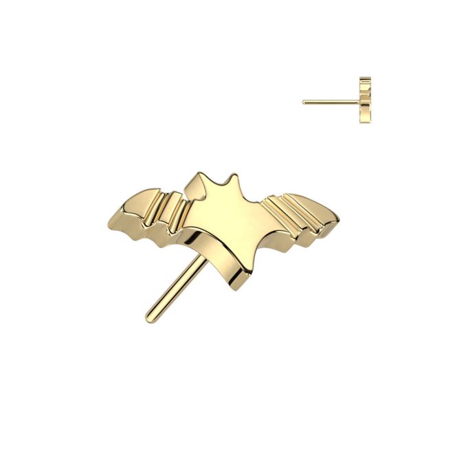 Main Image Plain Bat Push-fit Gold