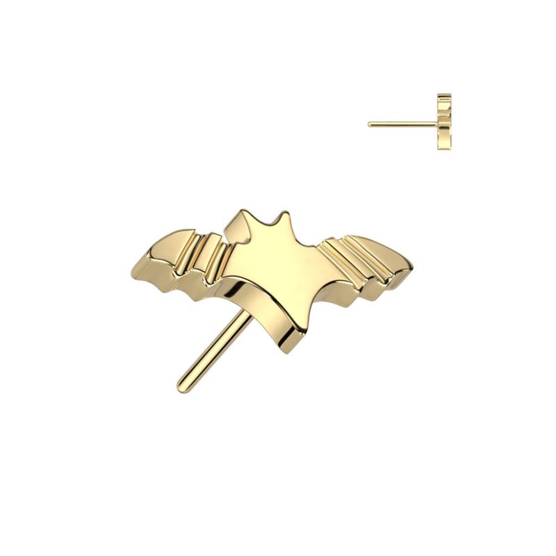 Plain Bat Push-fit Gold