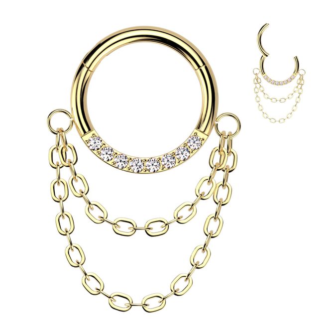 Huvudbild Diana Chains Hinged Ring Gold ...