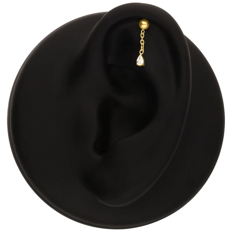 Multi Push-fit Chain With Teardrop Gold