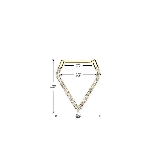 Hovedbilde Zelda Zoe Hinged Ring Clear