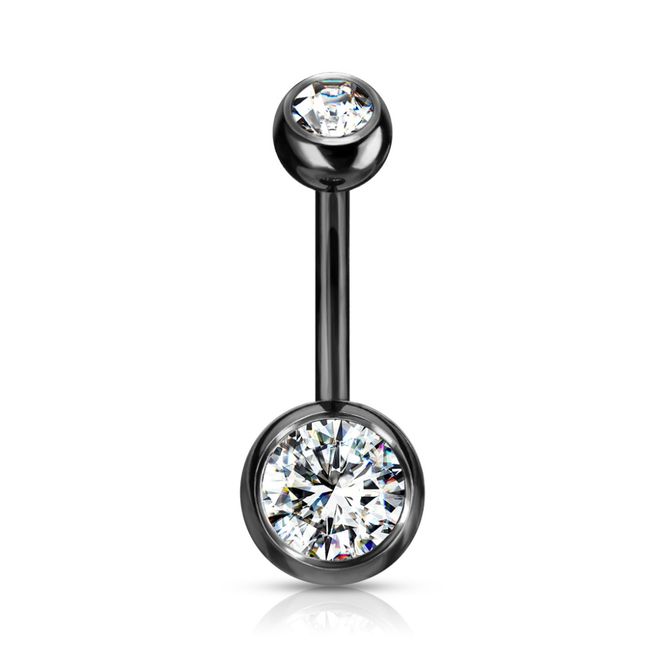 Hovedbilde Titanium Belly Ring Black ...