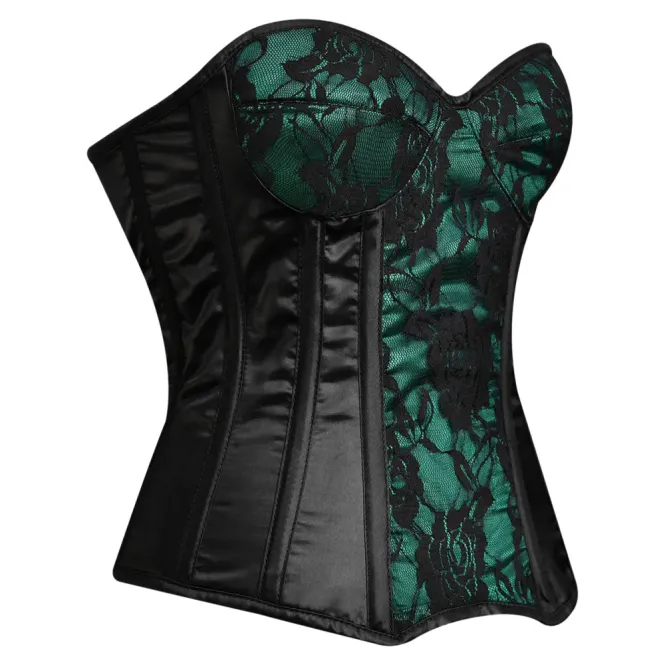 Main Image Envy Black Satin-Lace Over ...