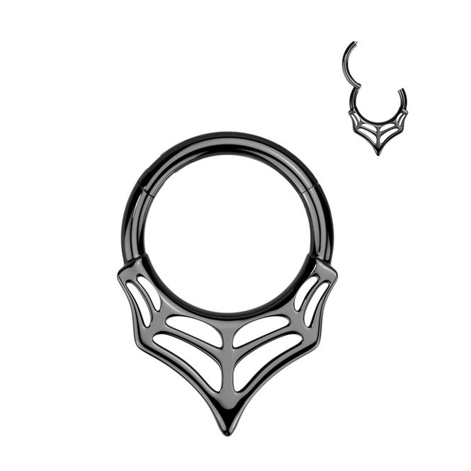 Hovedbilde Zeldas Web Hinged Ring Black