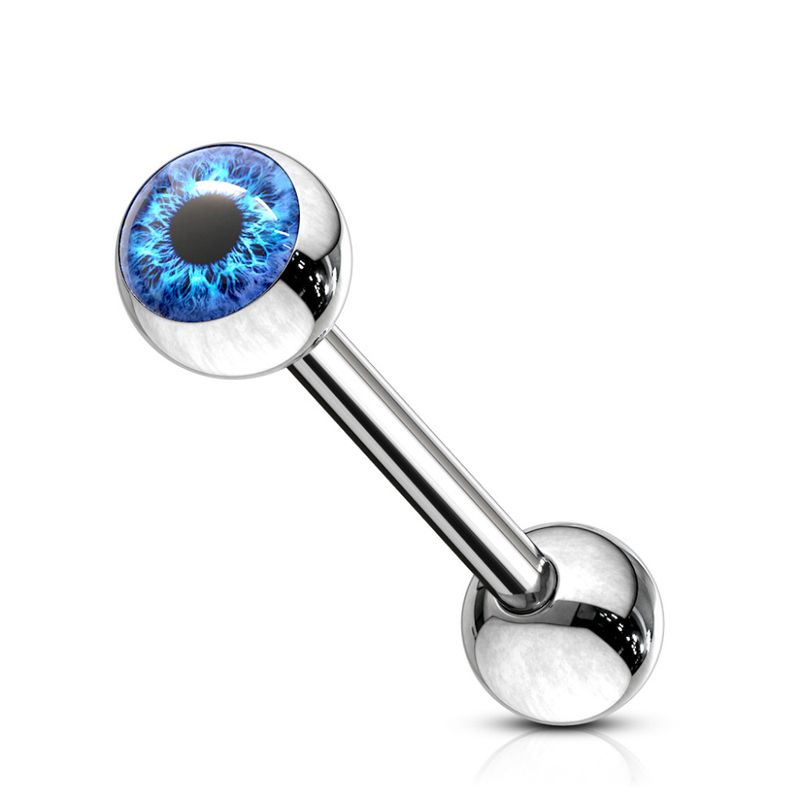 Doll Eye Barbell Tongue Blue