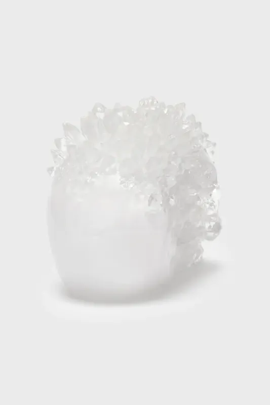 Geode Crystal Skull Ornament