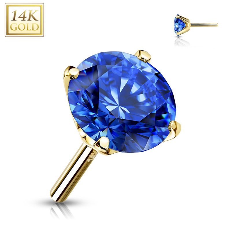 Solis Gem 14K Gold Royal Blue