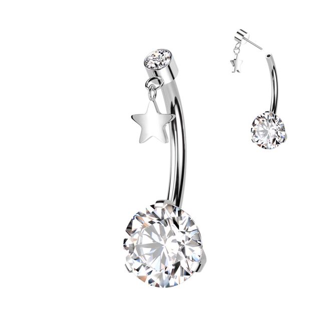 Hovedbillede Star Belly Ring Push-fit ...