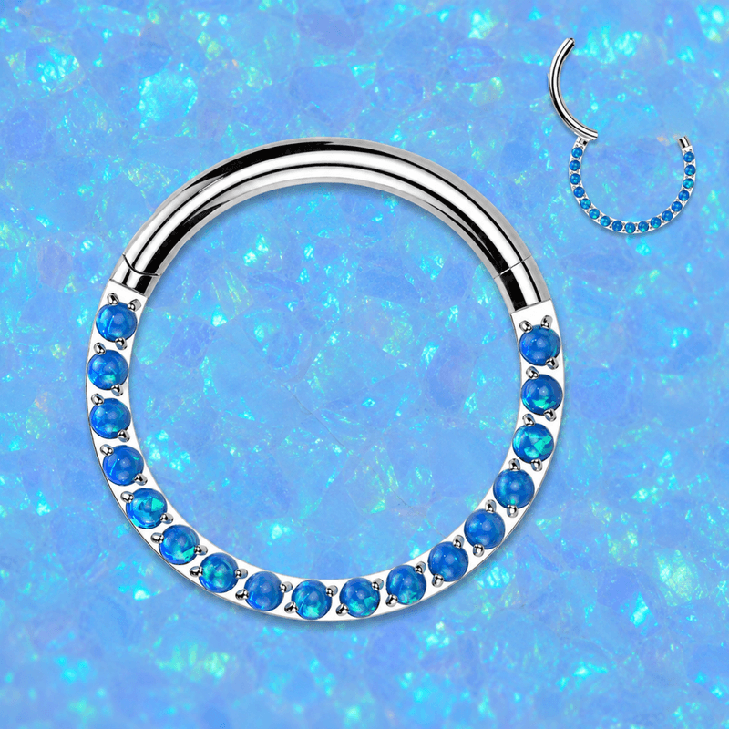 Diana Front Facing Hinged Ring Opal