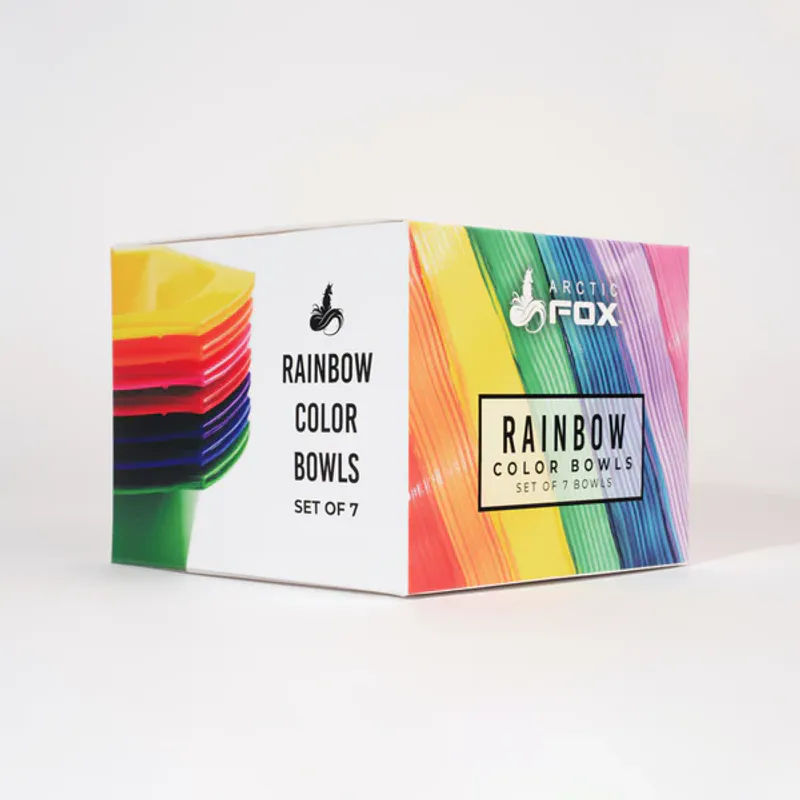 Artic Fox Rainbow Color Bowls Set