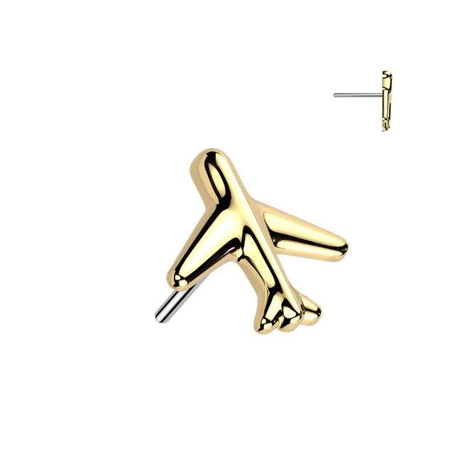 Main Image Airplane Push-fit Gold